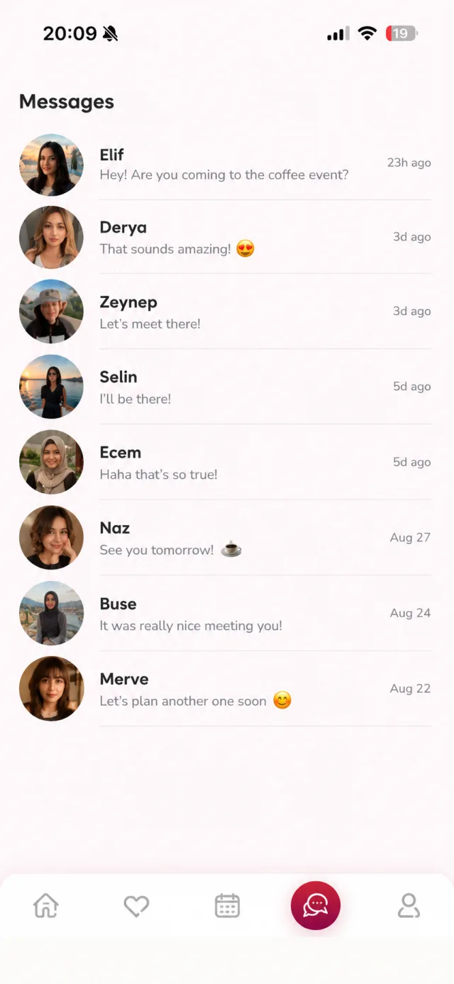 Chat safely with other women